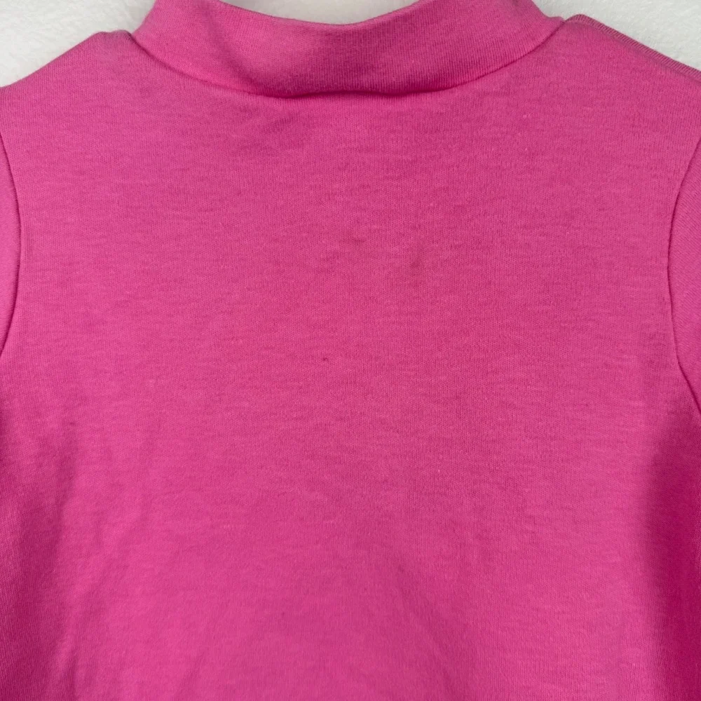 Vtg Carter's 2T Pink Long Sleeve Floral Embroidered 
